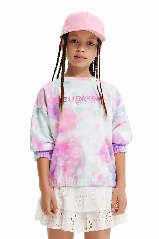 πολύχρωμο Παιδική βαμβακερή μπλούζα Desigual Για κορίτσια