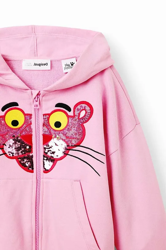 Παιδική βαμβακερή μπλούζα Desigual Pink Panther  100% Βαμβάκι