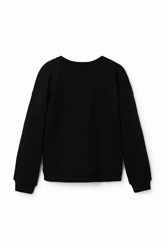 μαύρο Παιδική βαμβακερή μπλούζα Desigual