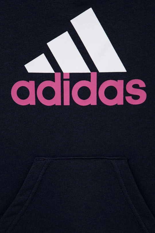 Otroški pulover adidas U BL 2 HOODIE  Glavni material: 77 % Bombaž, 23 % Recikliran poliester Patent: 95 % Bombaž, 5 % Elastan