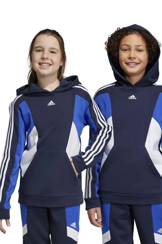 mornarsko modra Otroški pulover adidas U 3S CB HOODIE Otroški