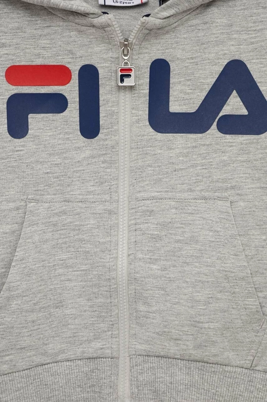 Fila bluza dziecięca Materiał zasadniczy: 90 % Bawełna, 5 % Elastan, 5 % Wiskoza, Podszewka kaptura: 95 % Bawełna, 5 % Wiskoza