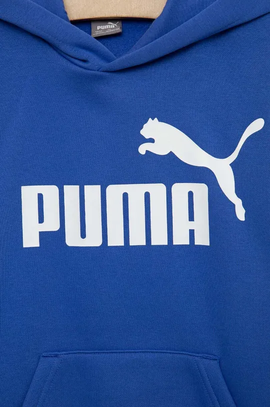 Otroški pulover Puma ESS Big Logo Hoodie FL B  Glavni material: 66 % Bombaž, 34 % Poliester Podloga kapuce: 100 % Bombaž Patent: 97 % Bombaž, 3 % Elastan
