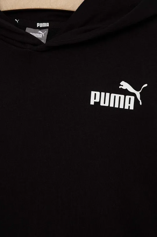 Puma gyerek felső ESS Small Logo Hoodie TR B  Jelentős anyag: 68% pamut, 32% poliészter Kapucni bélés: 100% pamut Szegély: 97% pamut, 3% elasztán