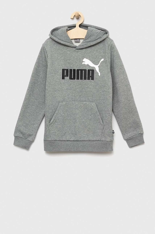 γκρί Παιδική μπλούζα Puma ESS+ 2 Col Big Logo Hoodie FL B Παιδικά