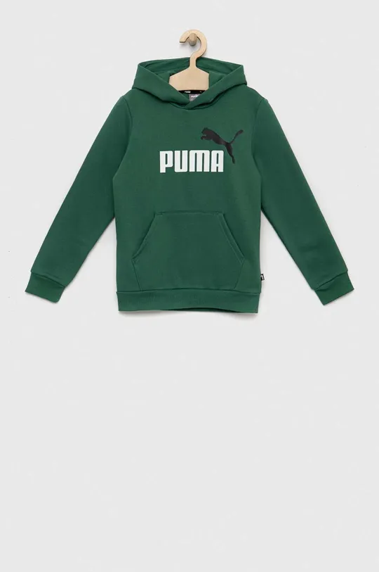 zelena Otroški pulover Puma ESS+ 2 Col Big Logo Hoodie FL B Otroški