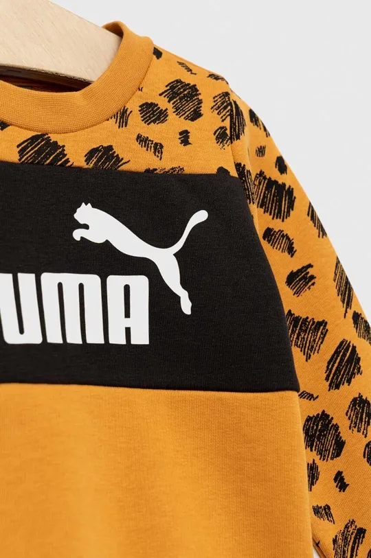 Otroški pulover Puma ESS+ MATES Crew  Glavni material: 68 % Bombaž, 32 % Poliester Patent: 96 % Bombaž, 4 % Elastan
