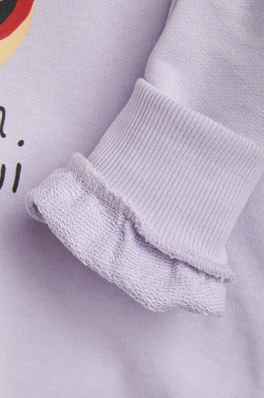μωβ Παιδική βαμβακερή μπλούζα Mini Rodini