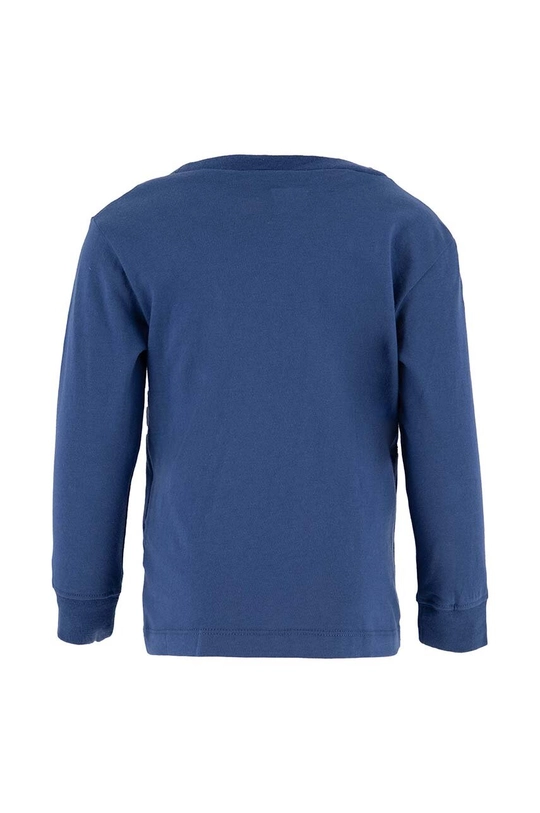 Levi's longsleeve bawełniany niemowlęcy granatowy