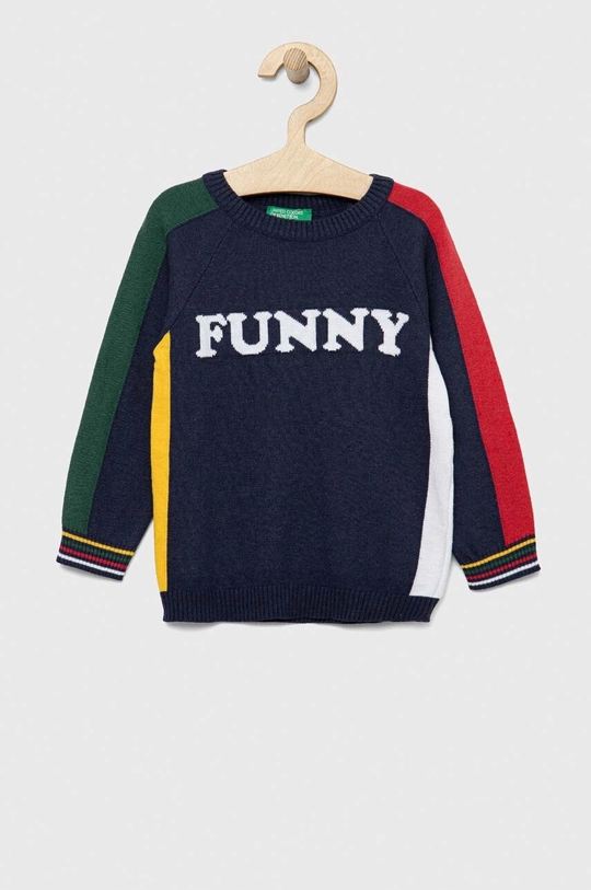 granatowy United Colors of Benetton sweter dziecięcy Dziecięcy