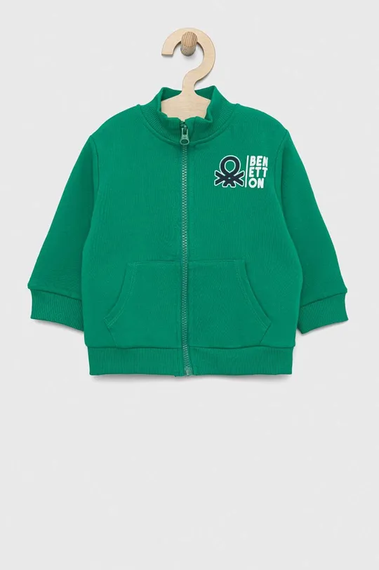 πράσινο Παιδική βαμβακερή μπλούζα United Colors of Benetton Παιδικά