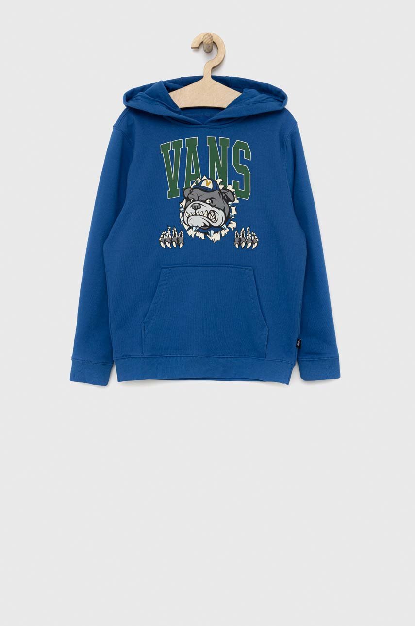 niebieski Vans bluza bawełniana dziecięca VARSITY BULLDOG PO TrBl Dziecięcy