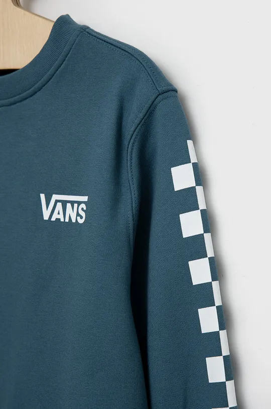 μπλε Παιδική βαμβακερή μπλούζα Vans BY EXPOSITION CHECK VANS TEAL