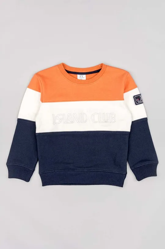 oranžna Otroški bombažen pulover zippy Otroški