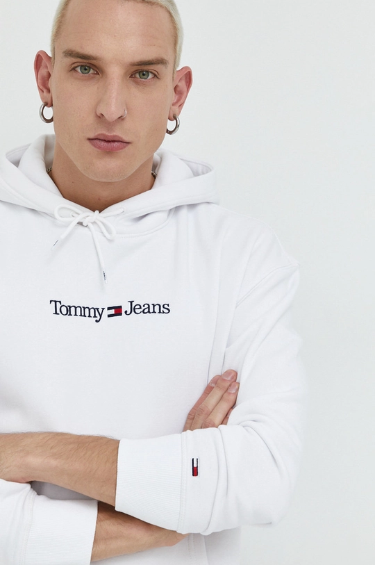 bijela Dukserica Tommy Jeans Muški