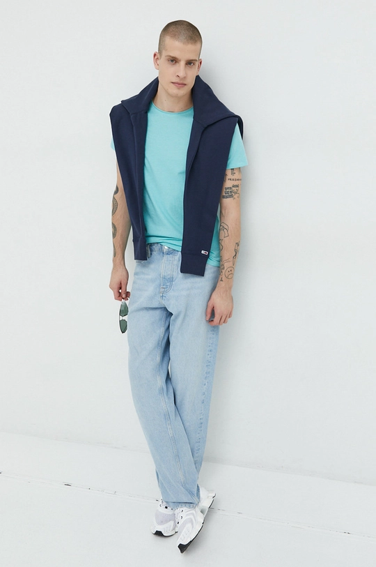 Tommy Jeans felpa in cotone blu navy