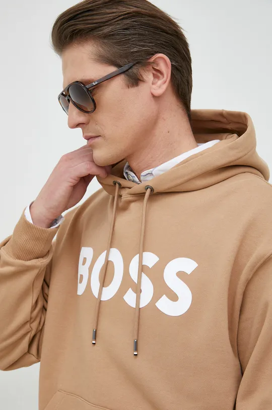 бежевий Бавовняна кофта BOSS