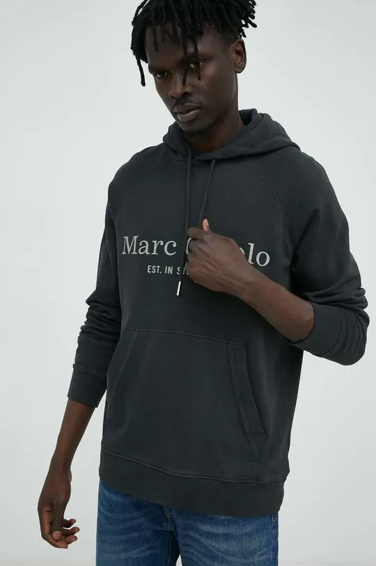 μαύρο Βαμβακερή μπλούζα Marc O'Polo
