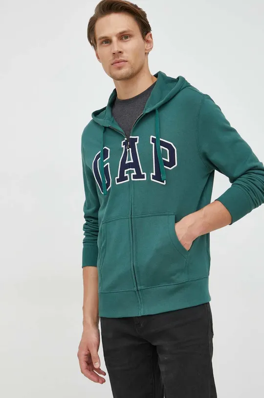 πράσινο Βαμβακερή μπλούζα GAP