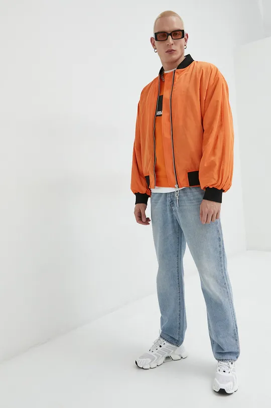 Μπλούζα Karl Lagerfeld Jeans πορτοκαλί