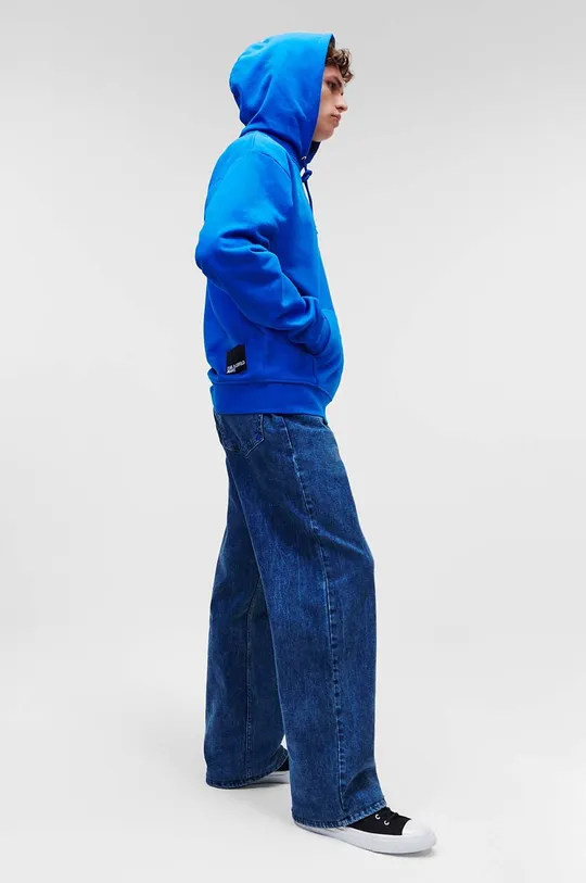 modrá Mikina Karl Lagerfeld Jeans
