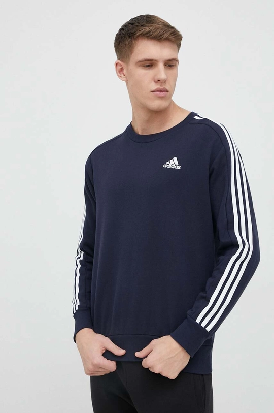 granatowy adidas bluza bawełniana Męski