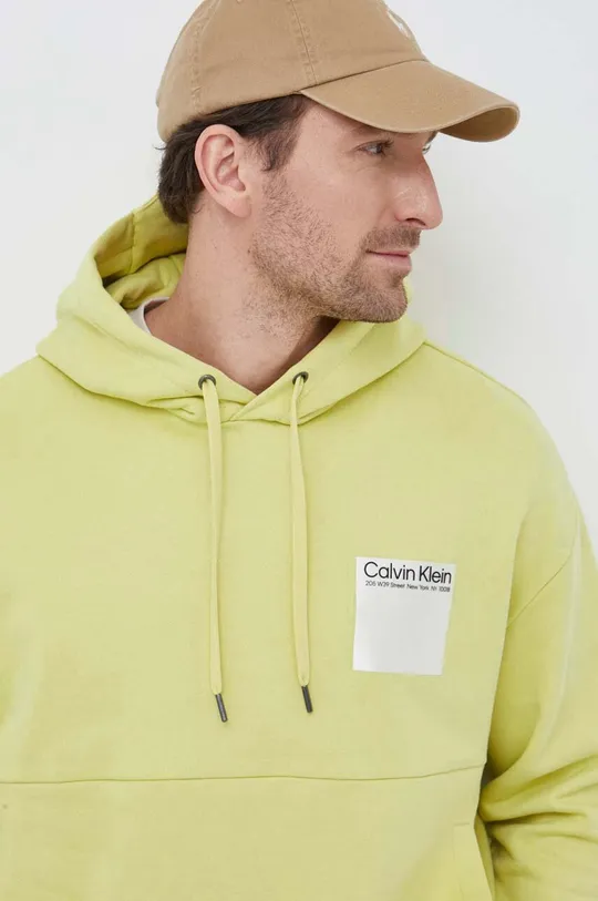 zöld Calvin Klein pamut melegítőfelső