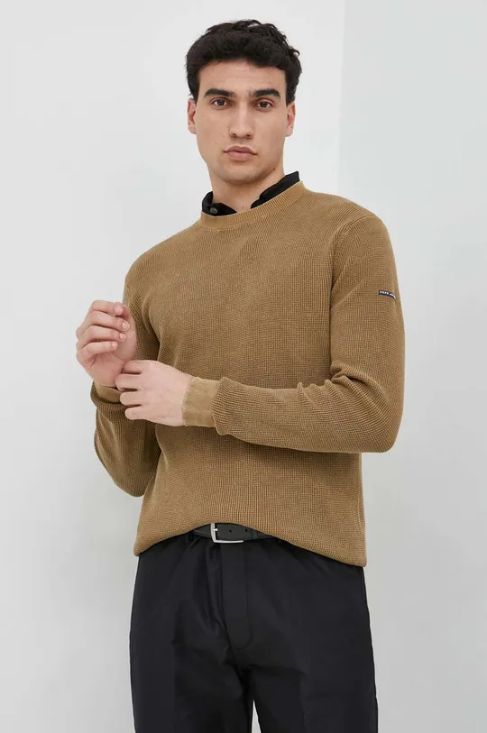 beżowy Pepe Jeans sweter bawełniany Daniel Męski