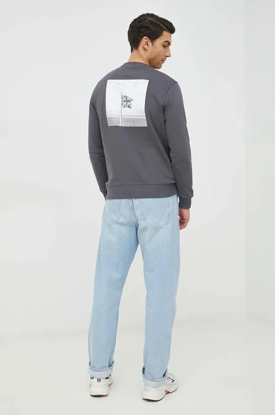 szary Pepe Jeans bluza bawełniana shane Męski