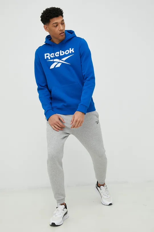 modra Bluza Reebok Moški