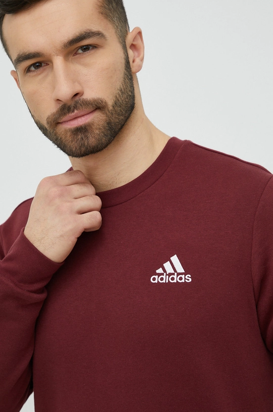 bordowy adidas bluza Męski