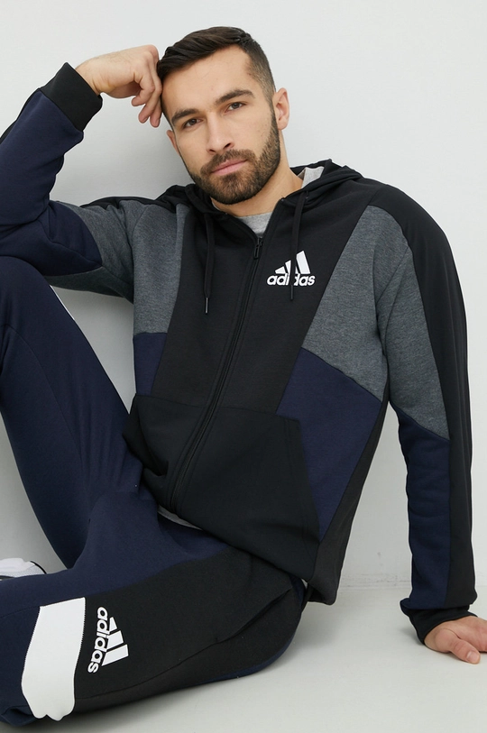 czarny adidas bluza Męski