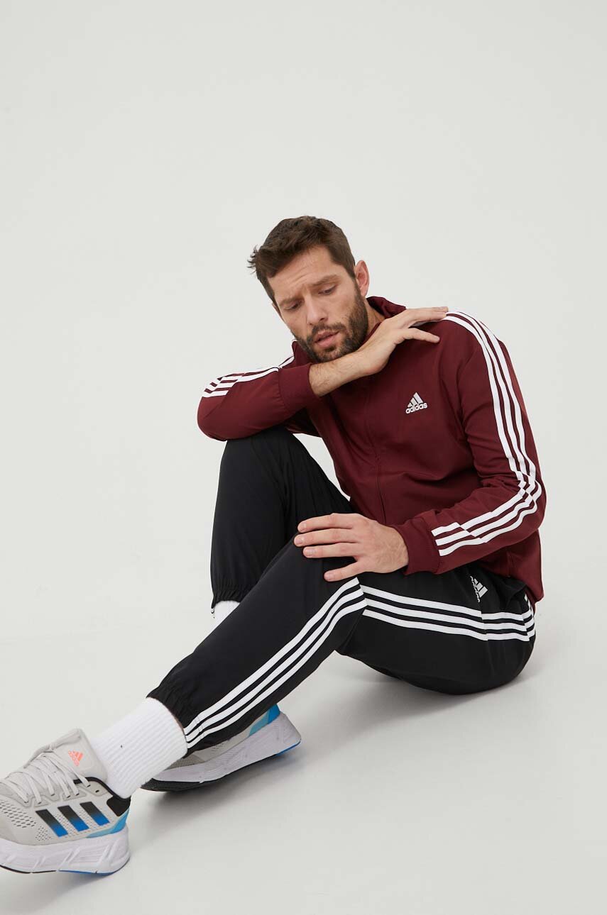 Спортивный костюм adidas мужской цвет бордовый | ANSWEAR.ua