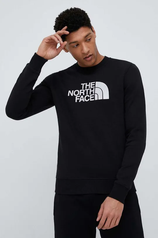 μαύρο Βαμβακερή μπλούζα The North Face Ανδρικά