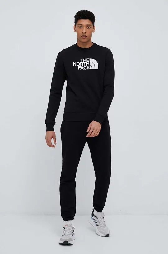 The North Face cotton sweatshirt black