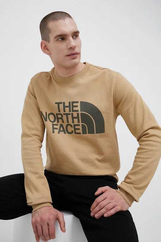The North Face bluza bawełniana beżowy