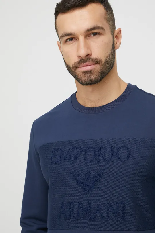 granatowy Emporio Armani Underwear bluza