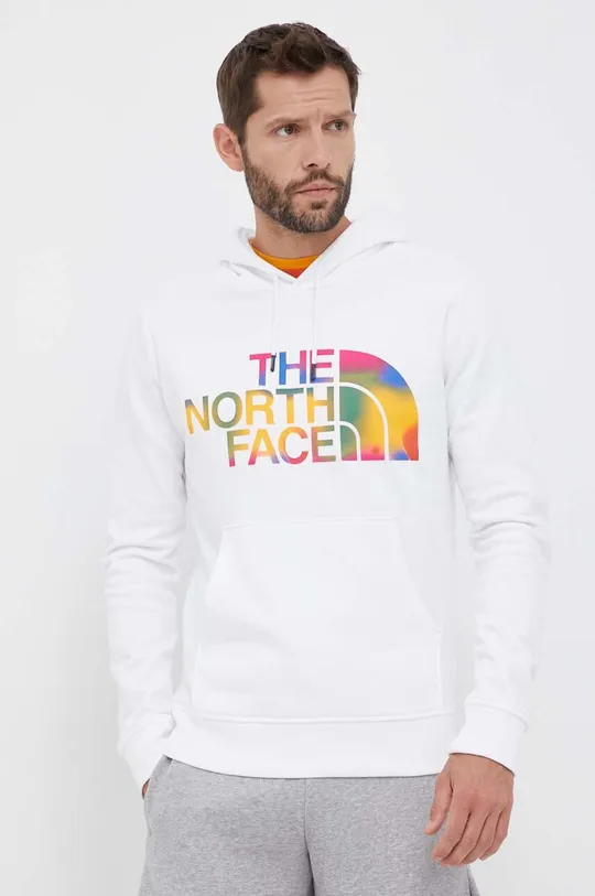 λευκό Βαμβακερή μπλούζα The North Face Ανδρικά