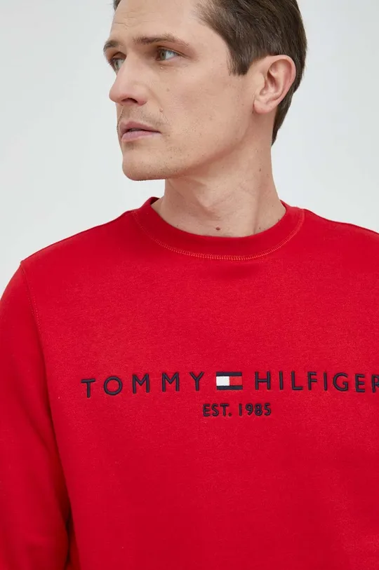 bordowy Tommy Hilfiger bluza Męski