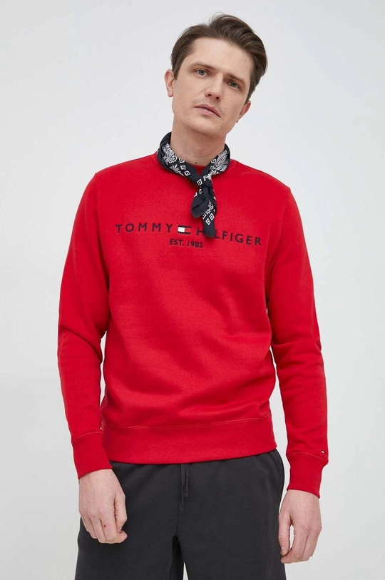 bordowy Tommy Hilfiger bluza