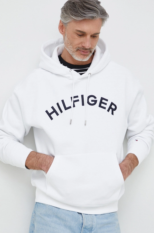 biały Tommy Hilfiger bluza Męski