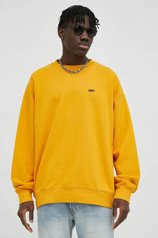 oranžna Bombažen pulover Levi's x Gold Tab Moški