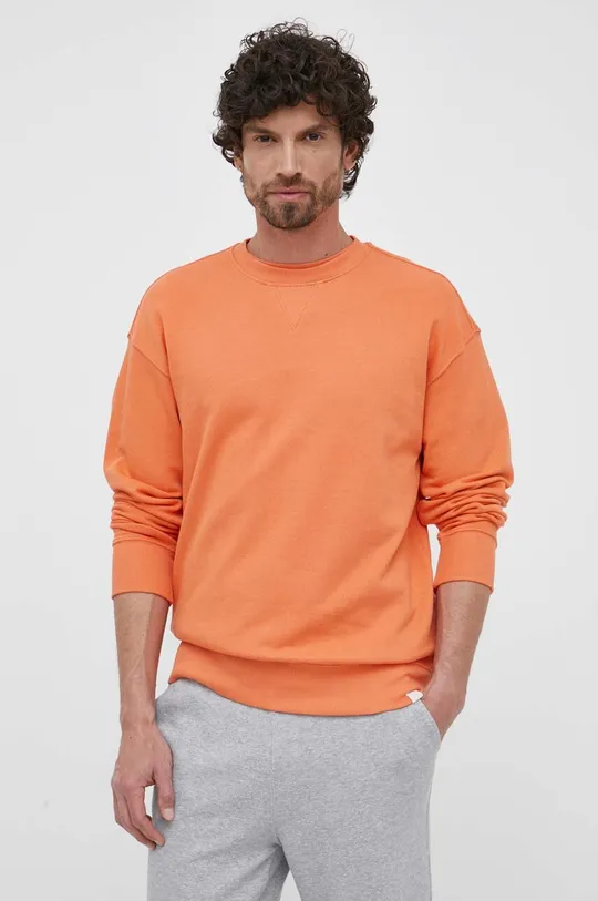 pomarańczowy United Colors of Benetton bluza bawełniana Męski