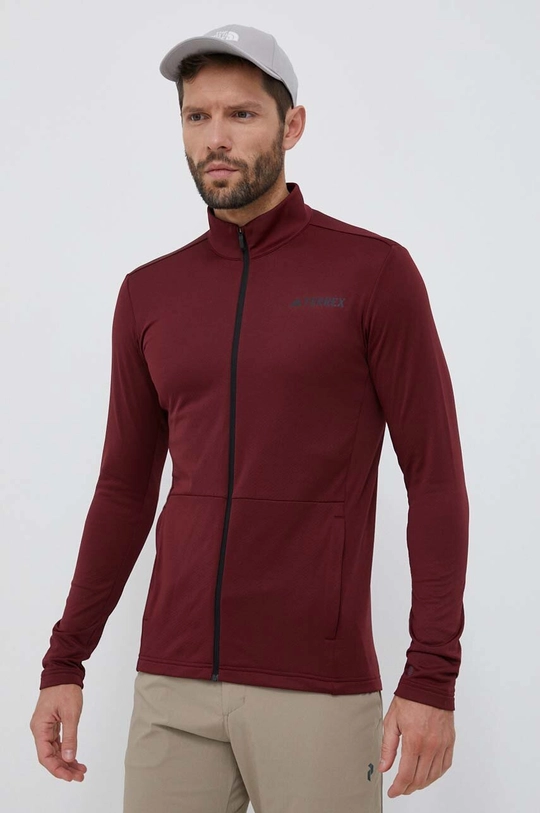 burgundia adidas TERREX sportos pulóver Multi Férfi