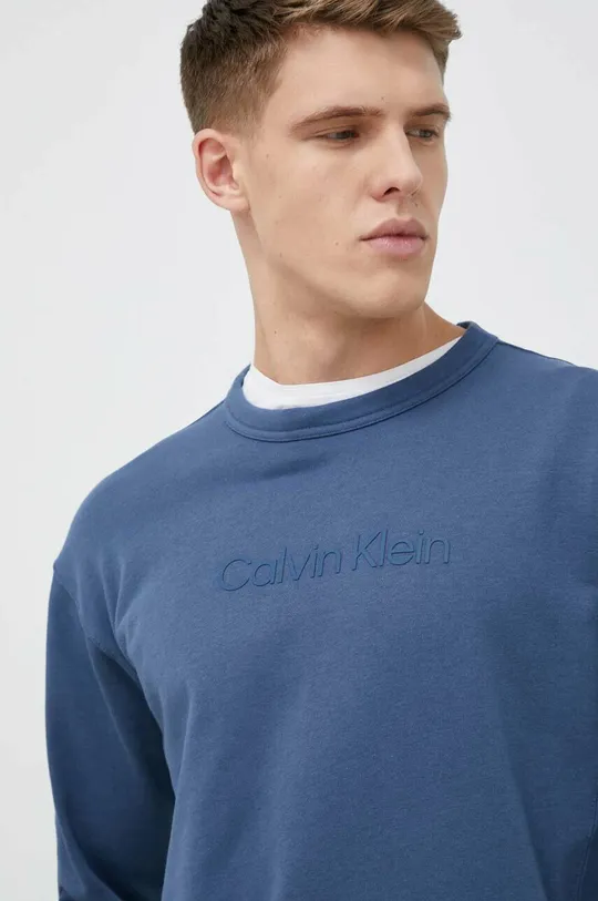 modra Pulover za vadbo Calvin Klein Performance Essentials