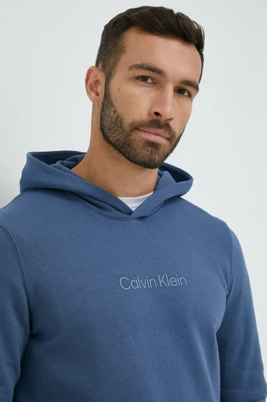 modrá Tepláková mikina Calvin Klein Performance Essentials
