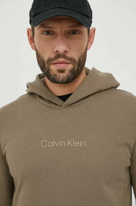zelená Tepláková mikina Calvin Klein Performance Essentials