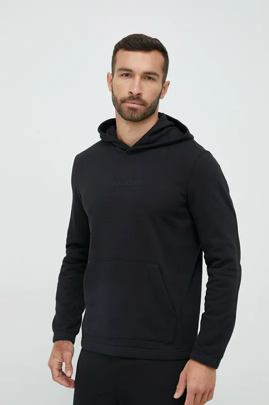 czarny Calvin Klein Performance bluza dresowa Essentials Męski