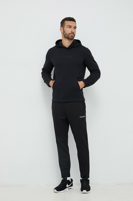 Calvin Klein Performance felpa tuta Essentials nero