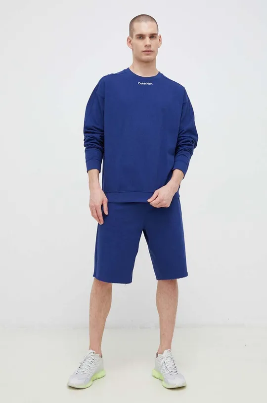 Calvin Klein Performance bluza dresowa CK Athletic niebieski